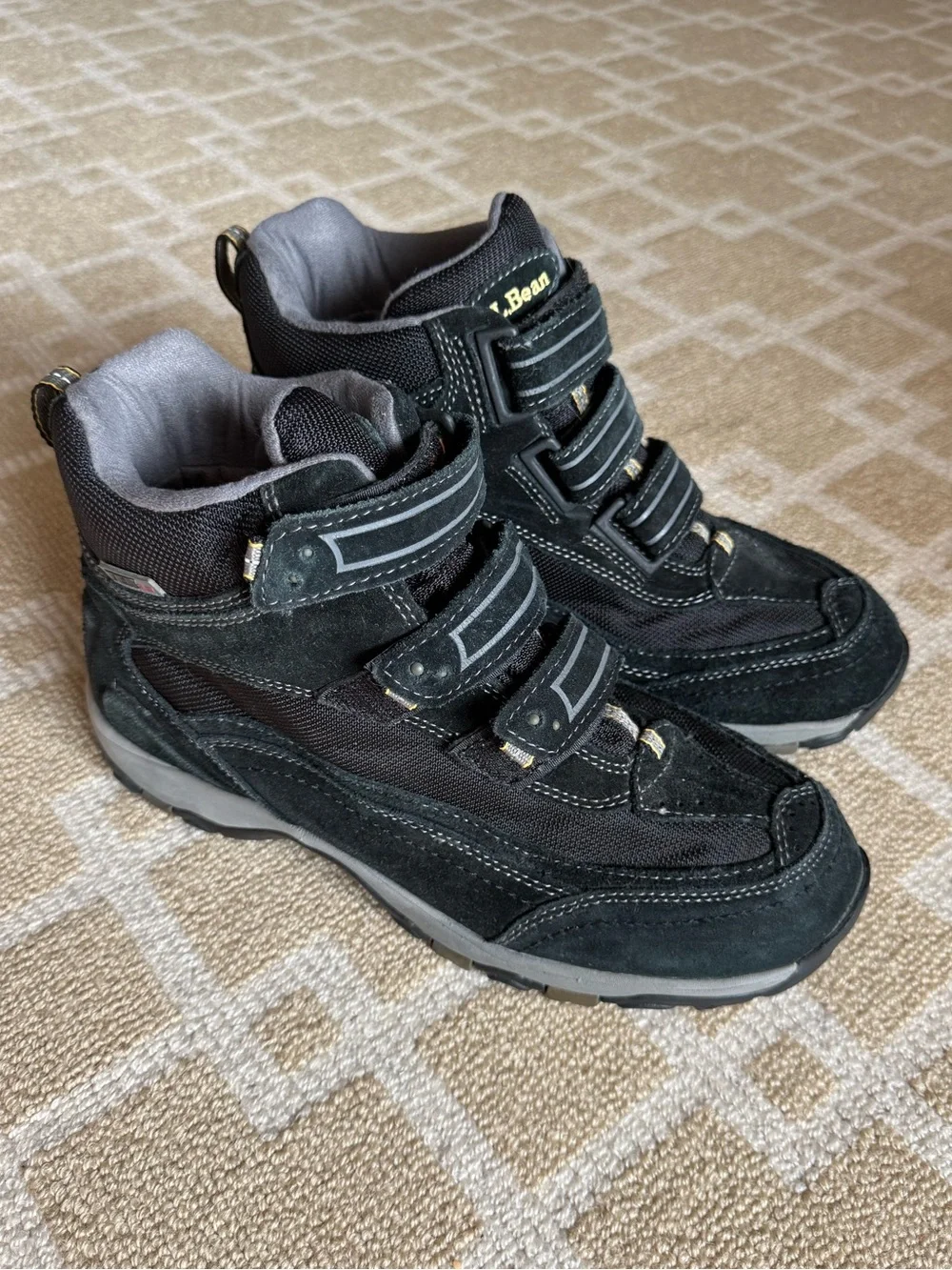 L.L.Bean TEK2.5 Waterproof Hiking Boots Black Size 9.5 Wide